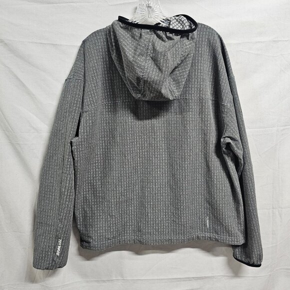The North Face Tekware Grid Hoodie Men Size L Gray Full Zip - Picture 10 of 16